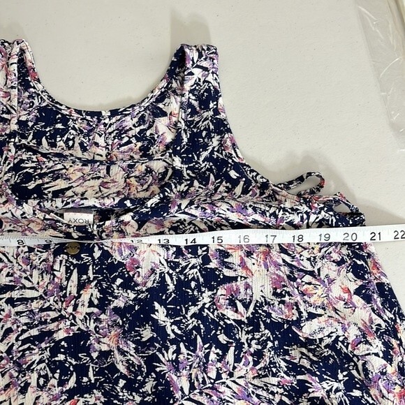 Roxy Swing Capella Dress Americano Blue Print Size Small - Picture 11 of 13